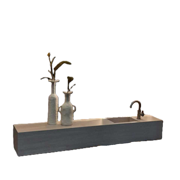 Toiletfontein van Keramiek. Op maat gemaakt.