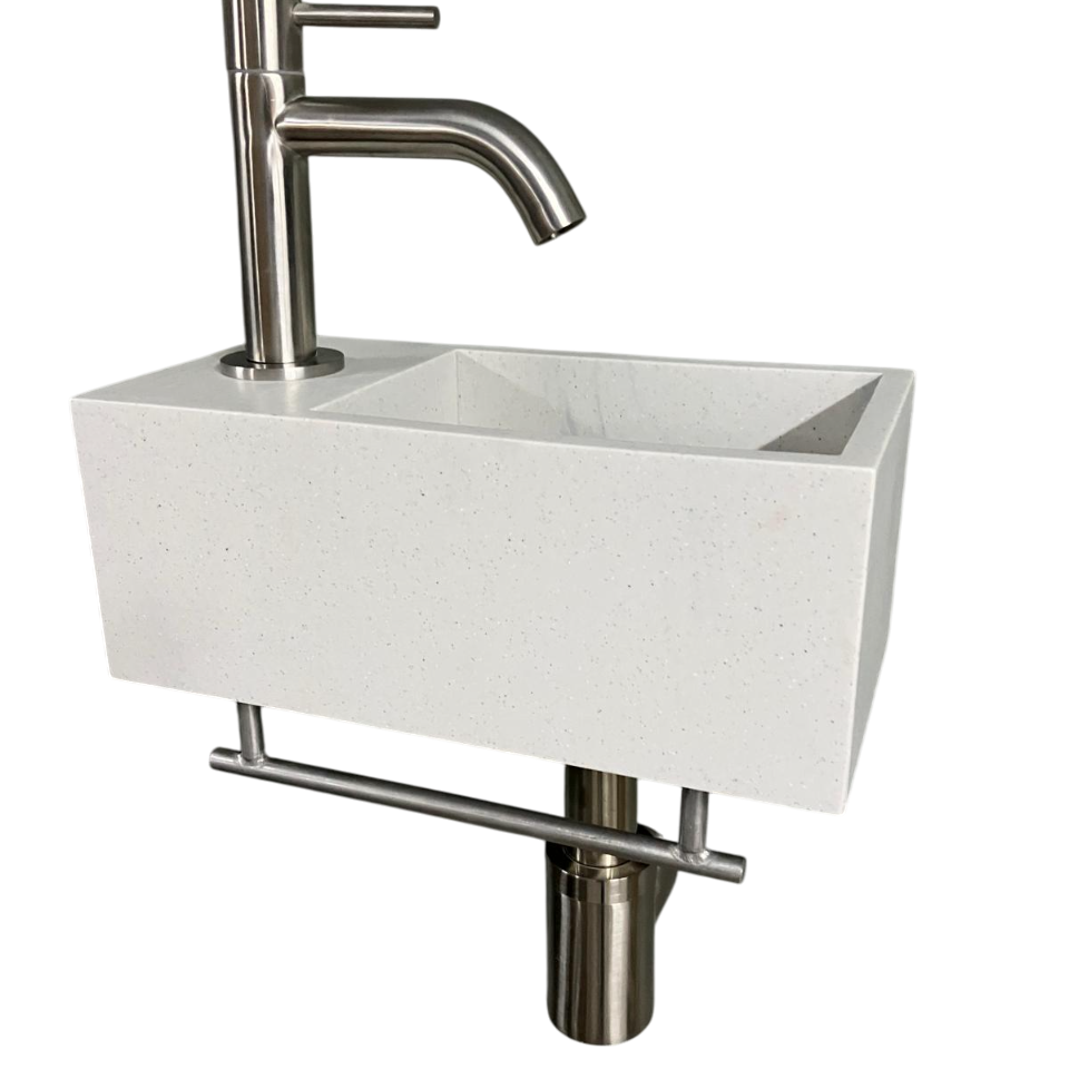 Maatwerk toiletfontein van Solid Surface