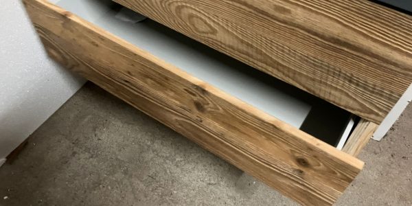 Badmeubel Oud grenen lade 2 - outlet